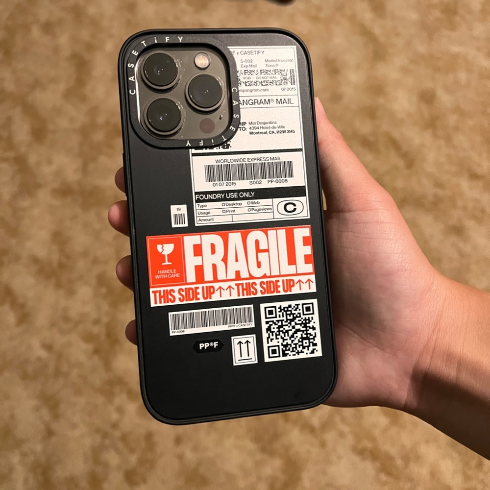 CASETiFY Impact Case for iPhone 13 Pro - Pangram PP-0008 - Matte Black